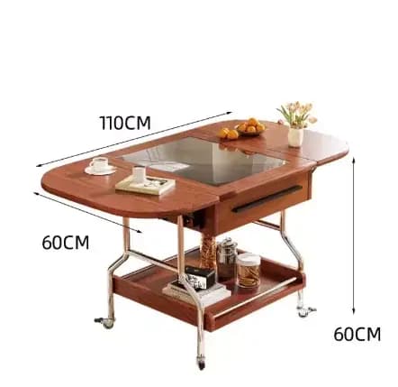 Tables basses de salon, chariot mobile d'hôtel, petite table d'appoint pliante pour balcon, meubles
