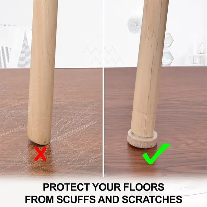Coussinets de pieds de chaise en feutre, protection de sol pour pieds de Table de meubles, tapis de protection anti-rayures auto-adhésif antidérapant pour meubles