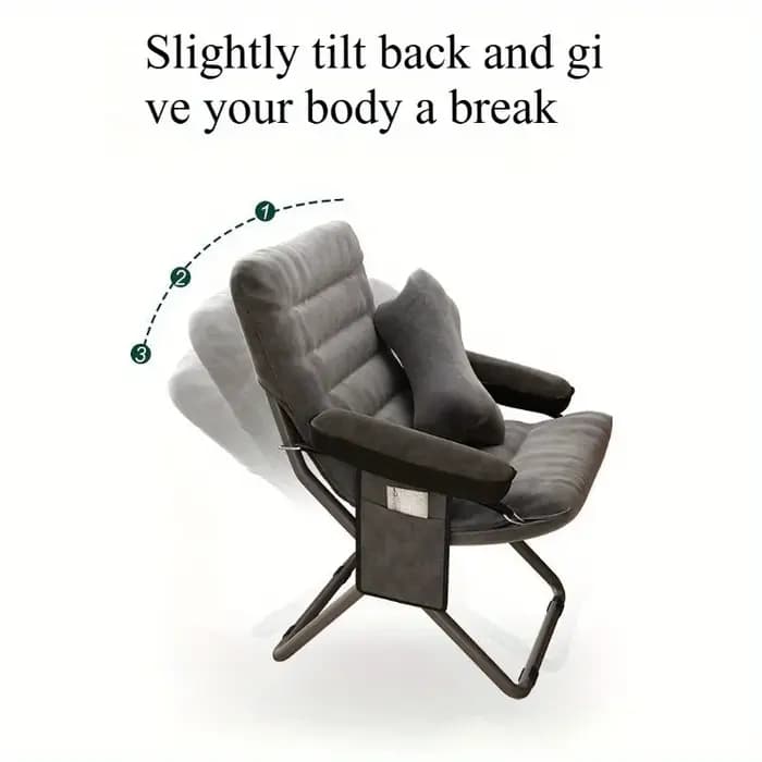 Canapé paresseux confortable, chaise inclinable pour dortoir, maison, balcon, bureau, simple, pliabl