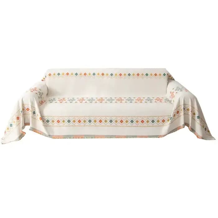 Housse de canapé bohème en tissu, serviette universelle Anti-rayures en Chenille pour toutes les saisons, antidérapante, nouvelle collection 2025