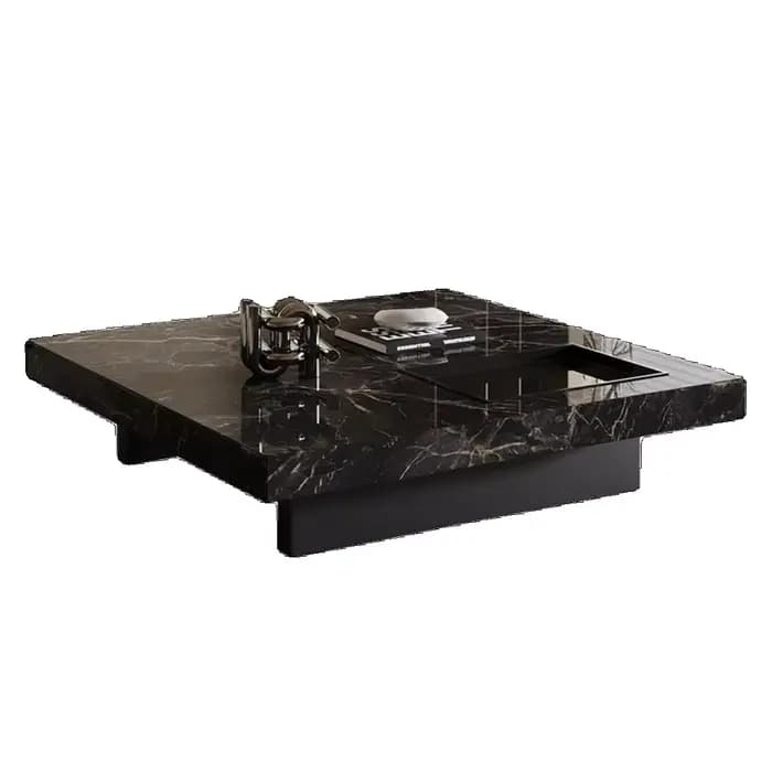 Table basse à mécanisme carré