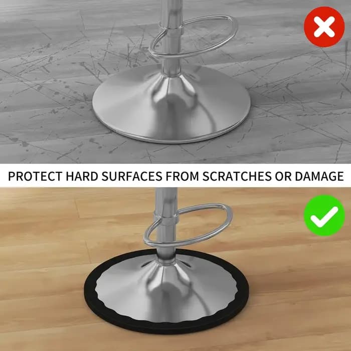 1 pièce de protection pour les jambes des tabourets de bar, anneau extensible en silicone antidérapa