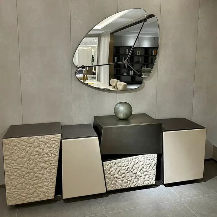 Armoire de Rangement au Design Géométrique Irrégulier