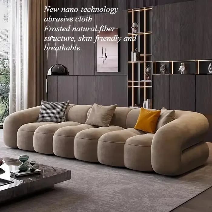 Canapé de salon de luxe double design moderne minimaliste pour adultes