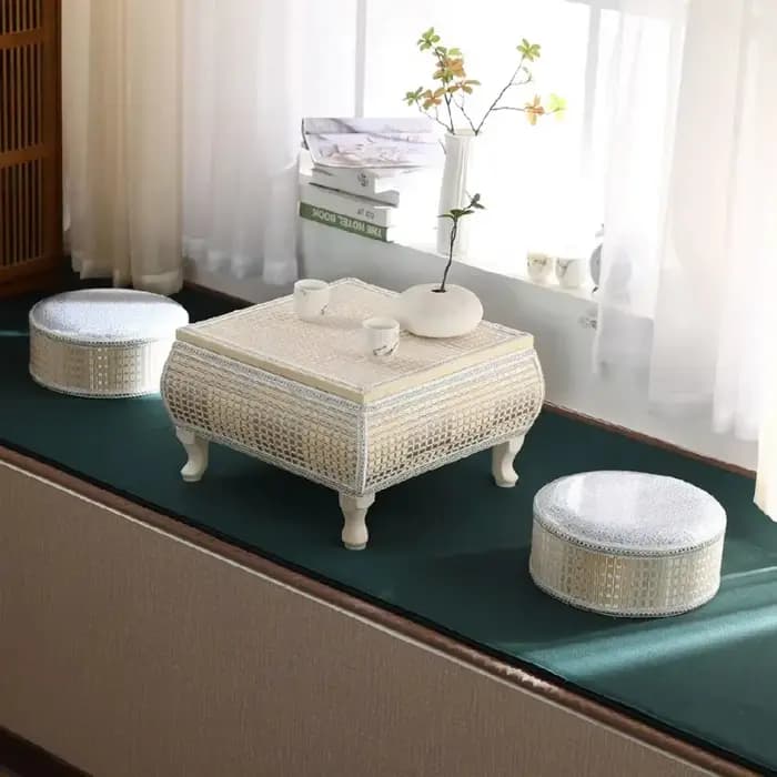 Support Tatami en rotin tissé à la main