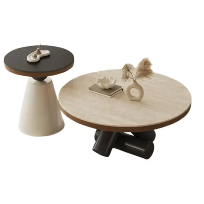 Table basse nordique, table d'appoint moderne italienne de luxe, tendance, vintage, style européen, Stolik Kawowy, meubles de salon