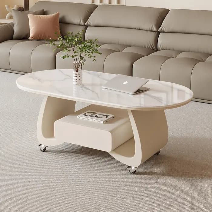 Table basse design claire