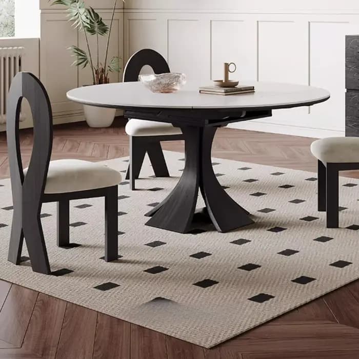 Table à manger Vintage moderne salon pieds Design blanc