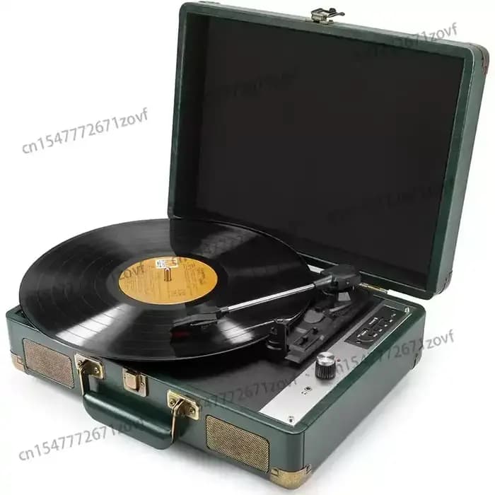 Tourne-disque électromécanique rétro pour disques vinyles, phonographe, décoration de salon, stéréo