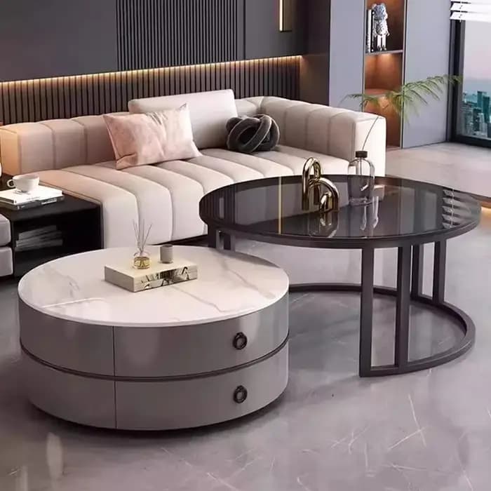 Glam Tables basses nordiques rondes simples