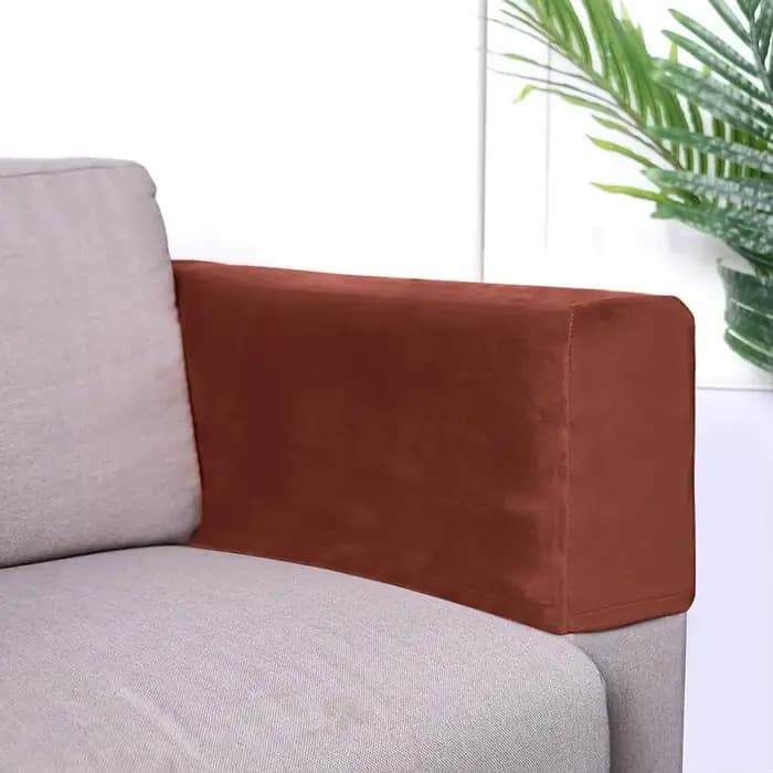 2 pièces cadeaux housses d'accoudoir de canapé extensibles élasticité housse