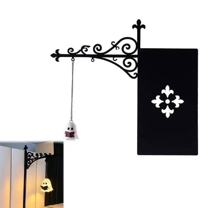 Lanterne de bibliothèque décorative, éclairage de bibliothèque rétro, lampe de bibliothèque multifon