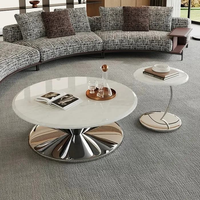 Tables basses de luxe uniques avec structure métallique