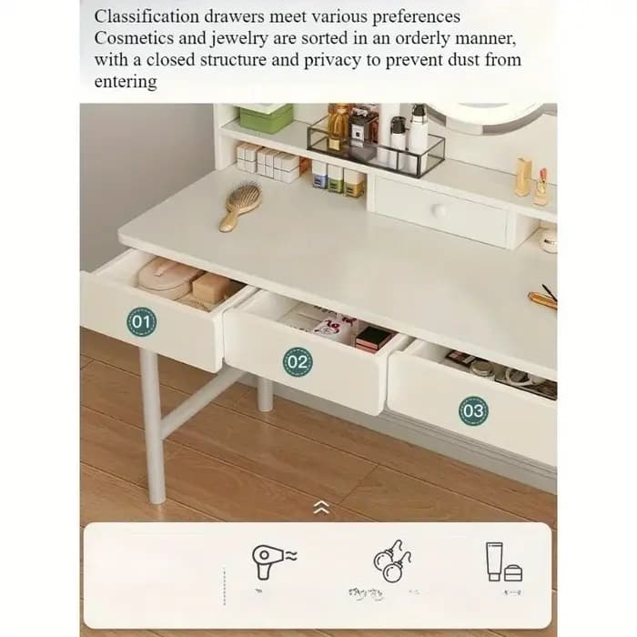 Commode chambre simple moderne petit appartement table de maquillage table de maquillage coiffeuse p