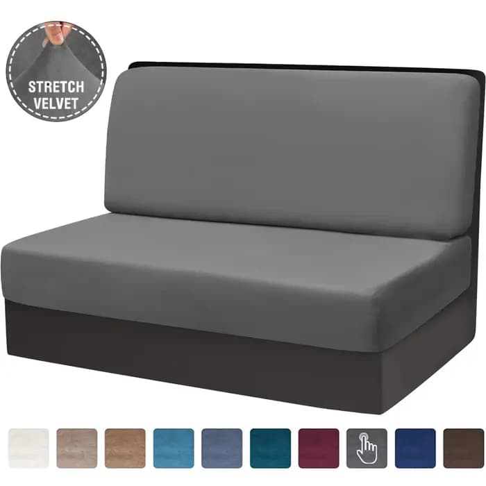Housses de coussin de dinette de camping-car en velours