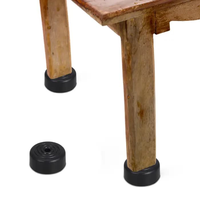 6 pièces noir 5Cm rond conique canapé jambes remplacement Durable vis dans les pieds de meubles pour