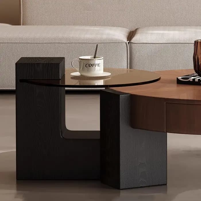 Tables basses Vintage du milieu du siècle Wabi Sabi Designer Wabi Sabi Table basse tendance Premium