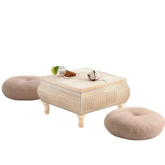 Support Tatami en rotin tissé à la main