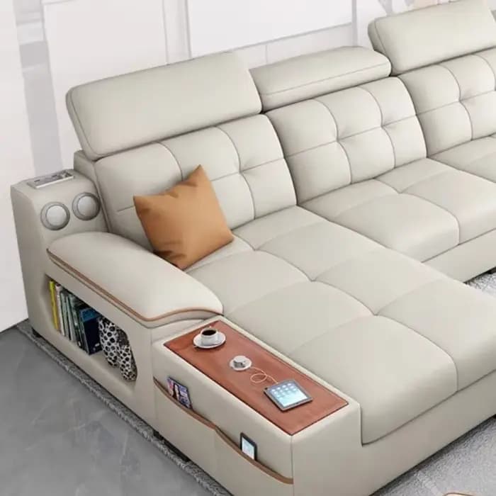 Canapé de luxe en cuir pour Couple