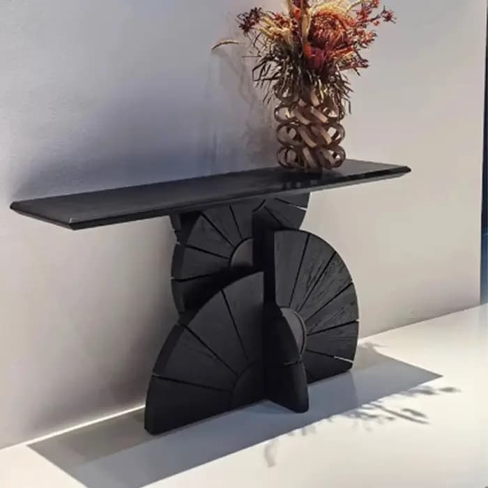 Table Console Design rectangulaire rétro minimaliste moderne Table Console Unique à la mode Console
