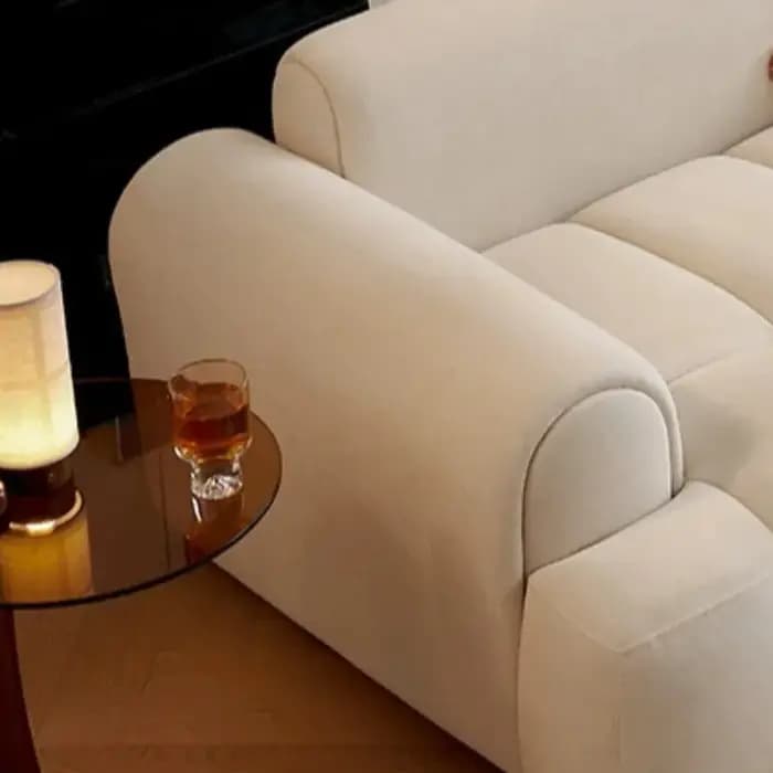 Canapé d'angle convertible pour hôtel, canapé relaxant confortable, poufs et meubles d'appoint pour salon