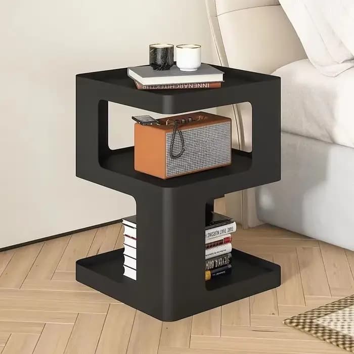 petite armoire de chevet, table basse moderne luxueuse et simple, quelques côtés, salon créatif nord