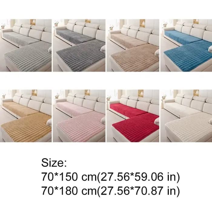 Coussin de canapé en flanelle à carreaux minimaliste