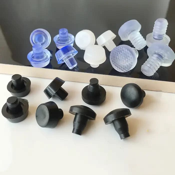 10/20 pièces rond PVC meubles pied clou caoutchouc glisse clou bureau Table chaise jambe sol protect
