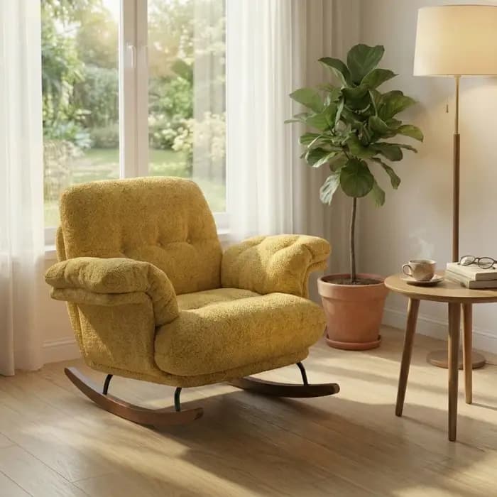 Fauteuils inclinables nordiques pour salon, fauteuils à bascule, pouf, fauteuils confortables pour salon, fauteuils ergonomiques, meubles de maison