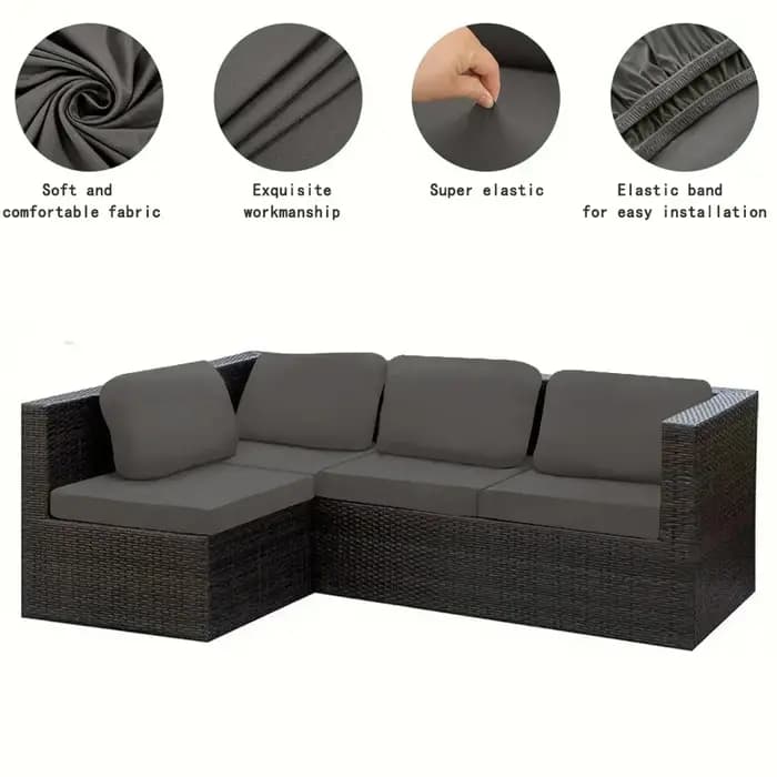 Housse de coussin de canapé imperméable pour l'extérieur