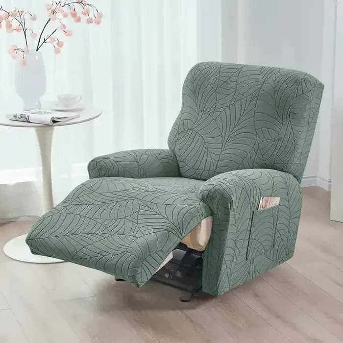 4 housses de canapé inclinable jacquard élastiques