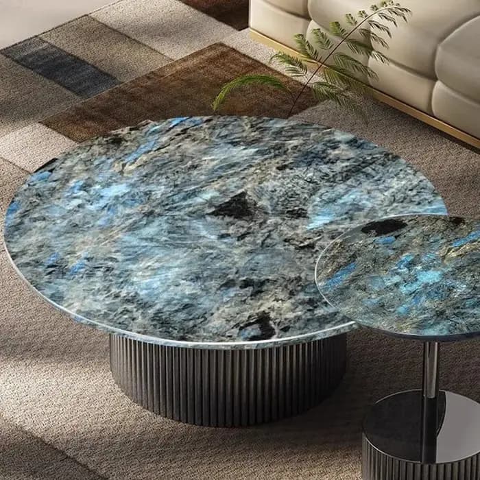 Design italien Table basse sol minimaliste Simple relié