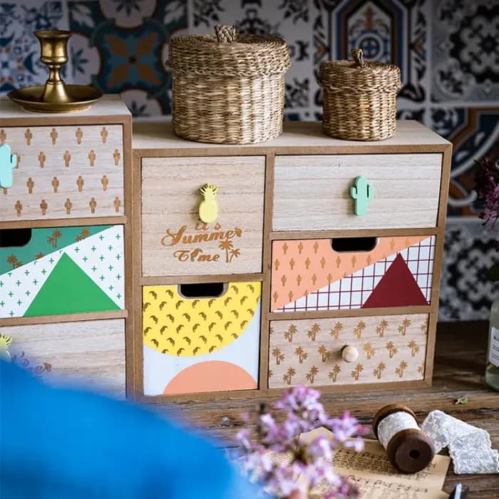 Armoire de rangement de Style européen faite à la main