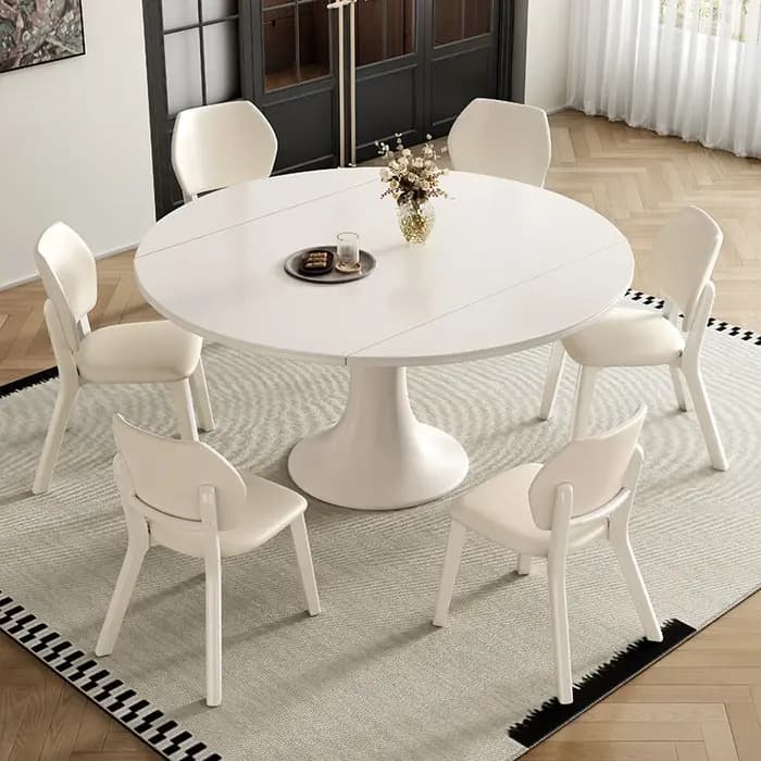 Table à manger extensible en bois