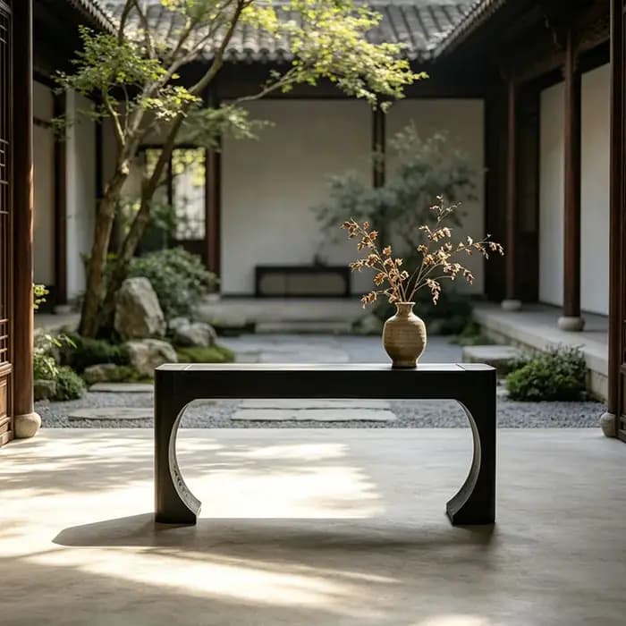 Table console de rangement moderne