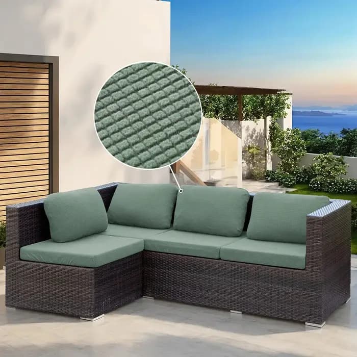 Housse de coussin de canapé de Patio en Jacquard