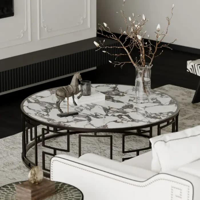 Table basse à affichage Unique, Design esthétique minimaliste Simple, Meubles De Salon Glam, accesso