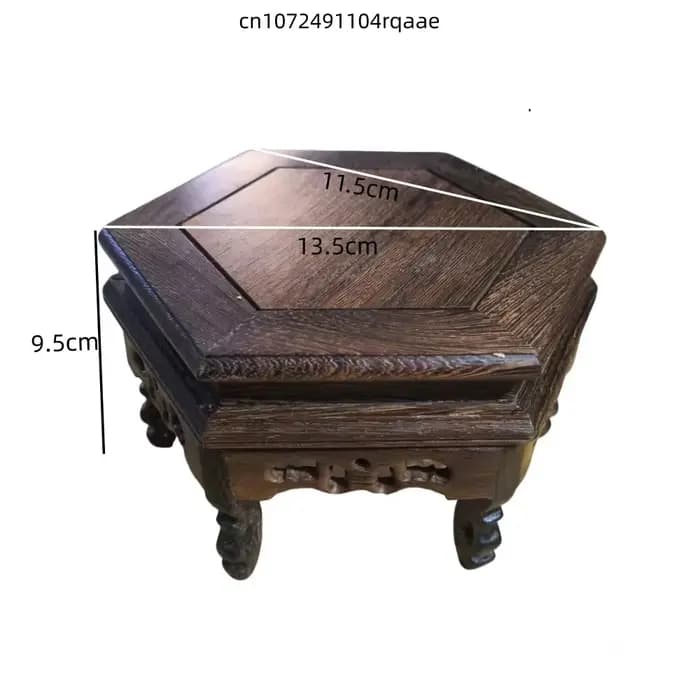 Socle de table en bois rétro, base décorative pour artisanat, ensembles de vin, café, thé, vase, pot