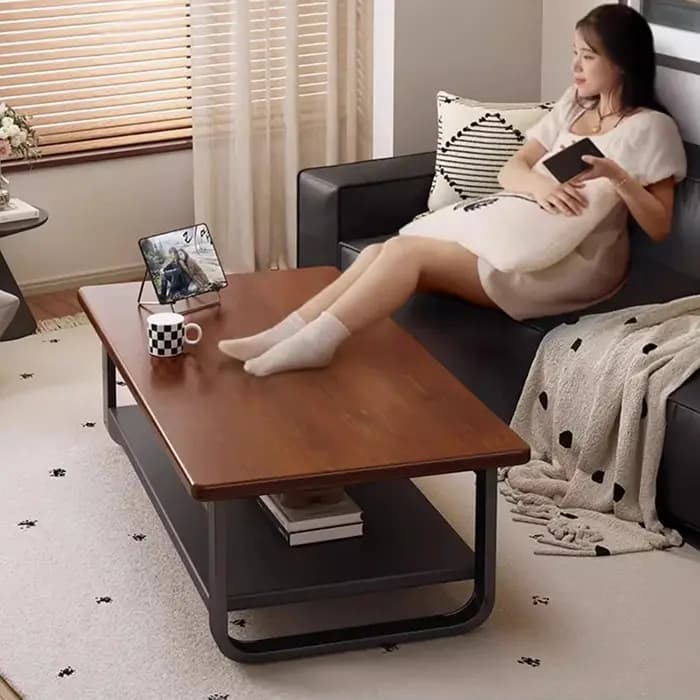 Pieds de luxe Tables basses en métal bois moderne Simple minimaliste