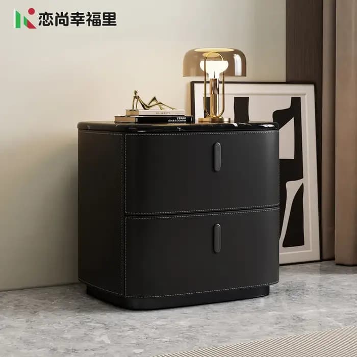 Chevet de chambre à coucher facile à assembler, meubles de luxe, table de nuit moderne et unique, ra