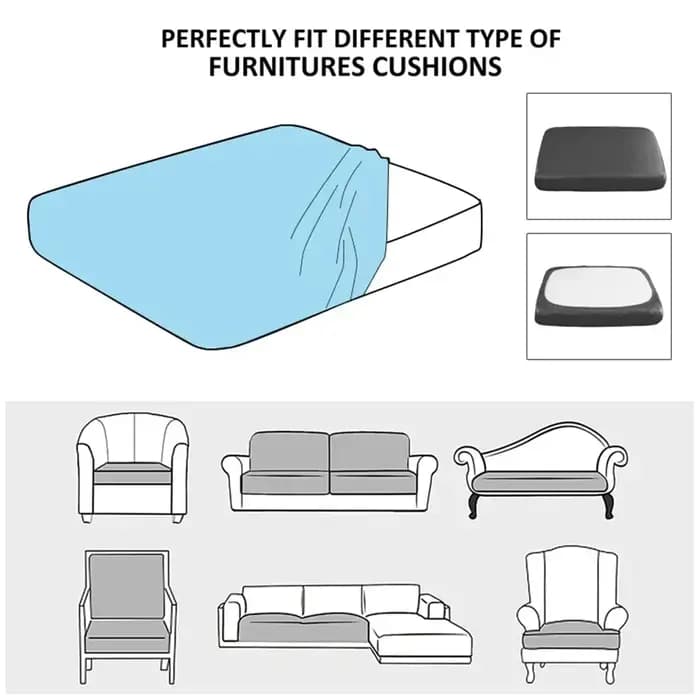 Housses de coussin de siège de canapé en velours élastique