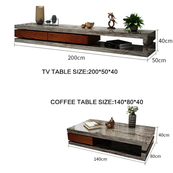 Table basse post-moderne pour salon