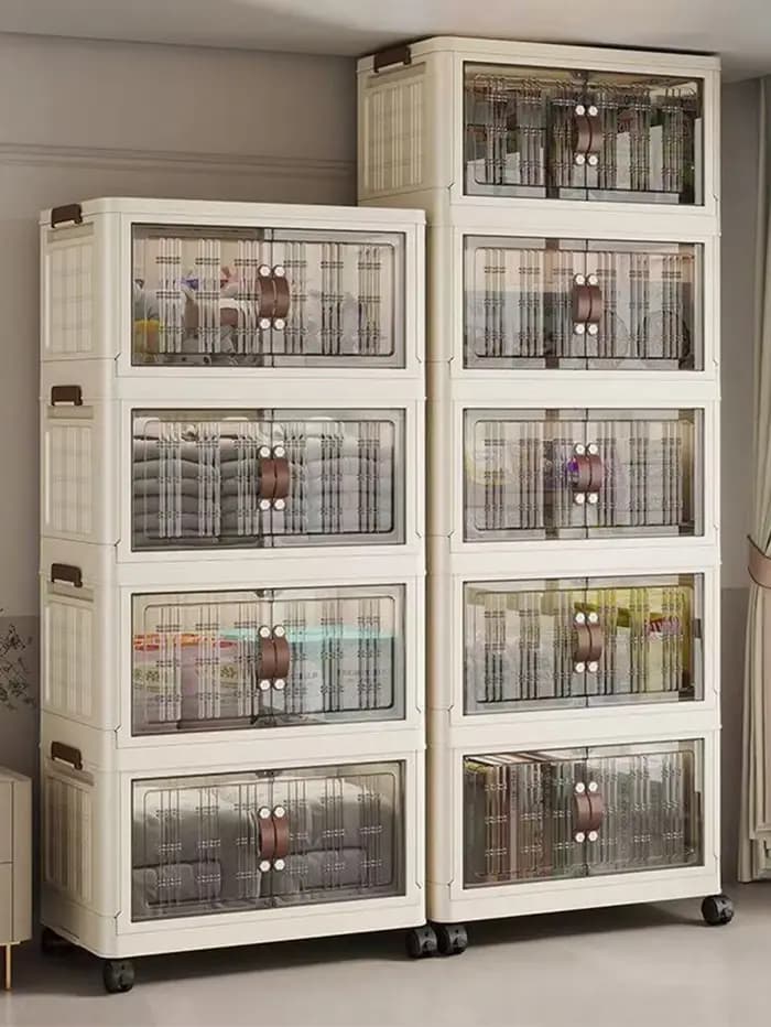 Armoire de rangement pliante multifonction de grande capacité