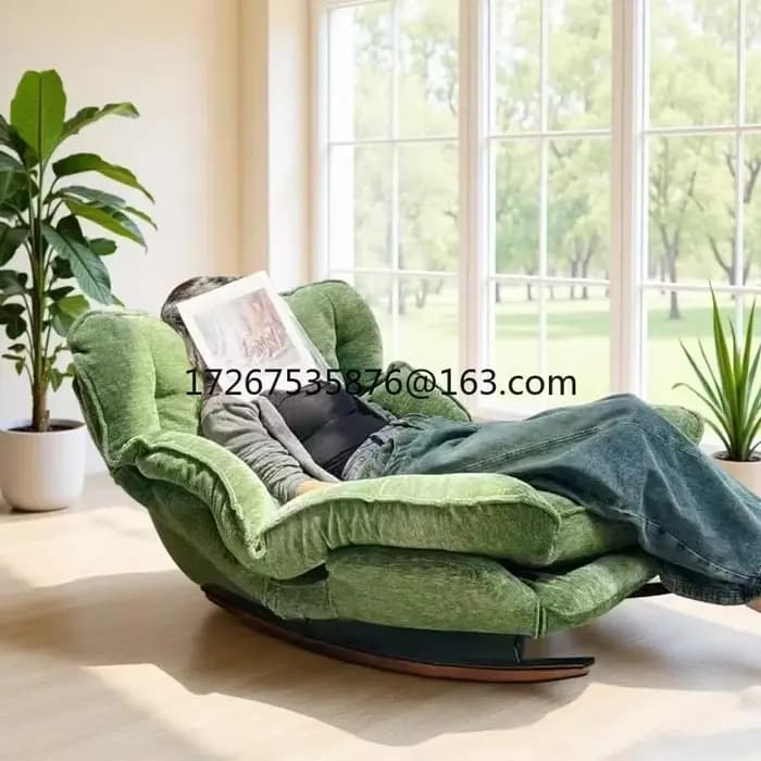 Paresseux canapé inclinable réglable simple canapé chaise maison loisirs balcon chaise à bascule séd