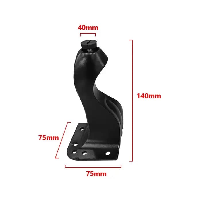 4 pièces pieds de Table de meubles en métal accessoires de nivellement d'hôtel fer