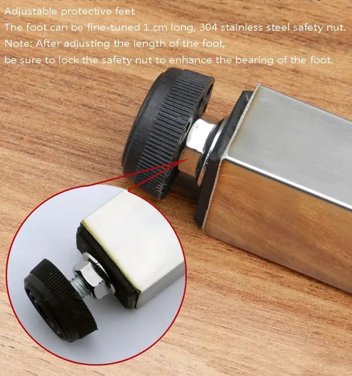 Support de pieds de meubles rétractables pliables en acier inoxydable, pieds de Table élévatrice, ba