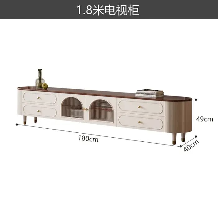 Meuble Tv Glam européen, tendance, moderne, de luxe, pour salon, rangement caché, meuble de chambre