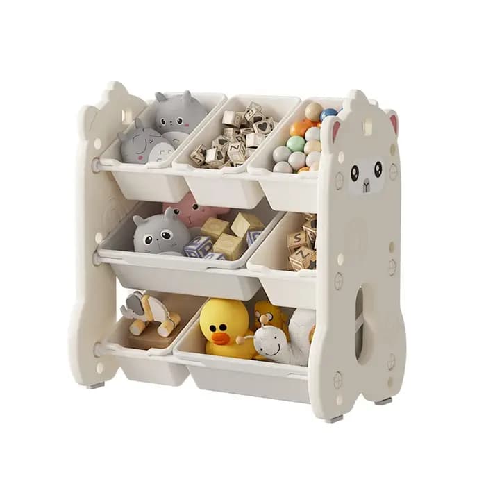 Étagère de rangement multicouche pour jouets pour enfants