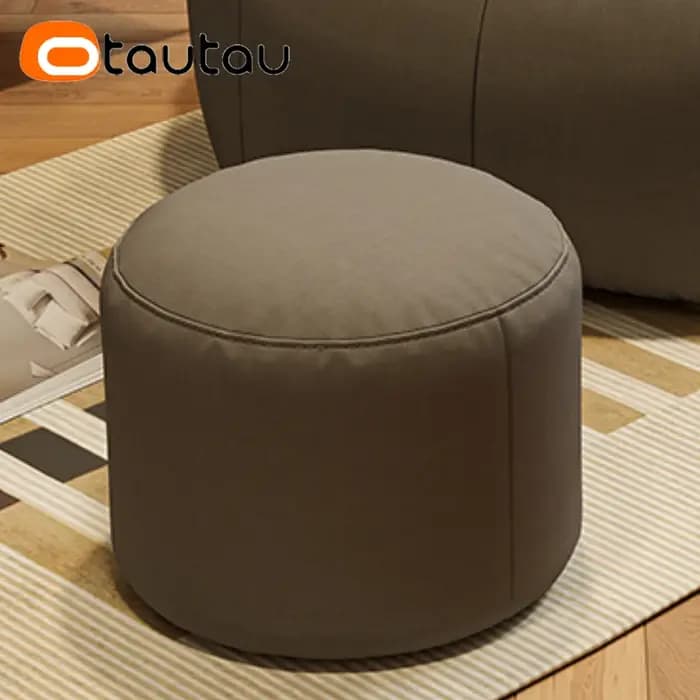 OTAUTAU coton lin pouf chaise avec remplissage coin pouf Pouf avec pouf adultes enfants sol canapé n