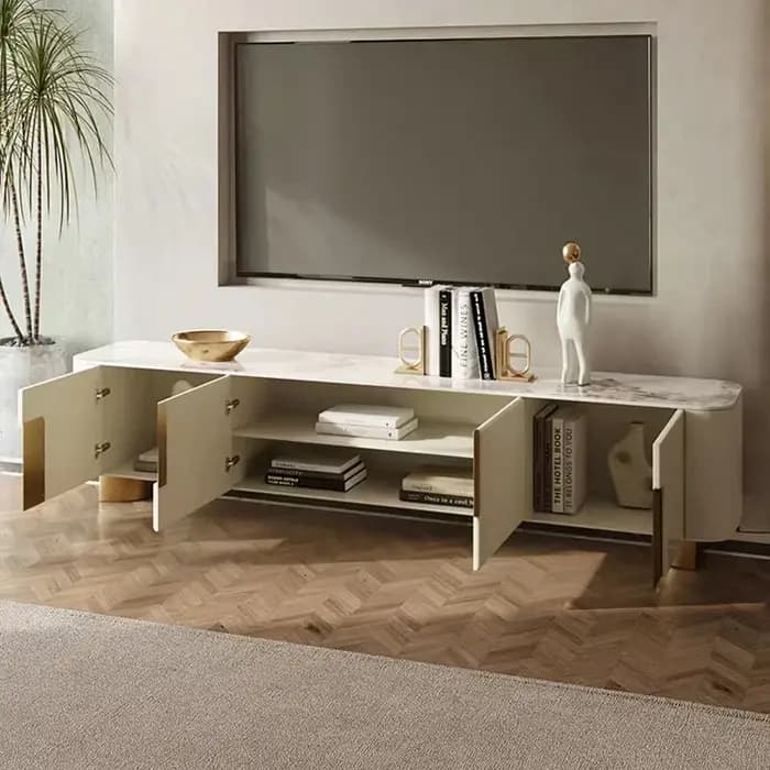 Meuble TV de style européen de luxe